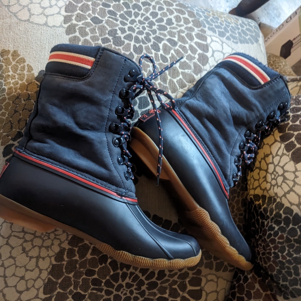 Goop x Sperry waterproof 'Saltwater' duck boots - Picture 6 of 12